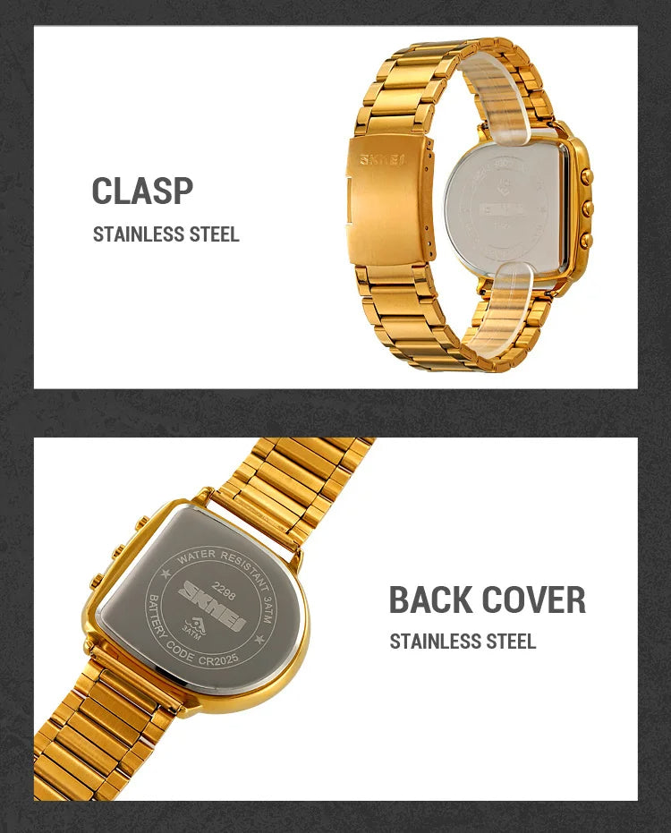 Montre numérique étanche pour hommes