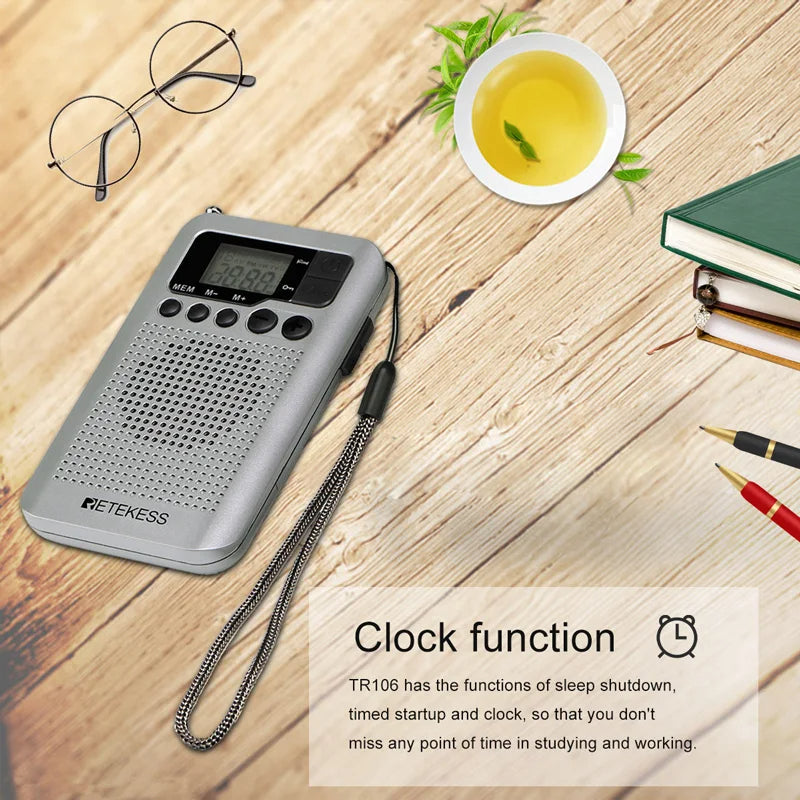 Mini Radio AM FM LCD Affichage