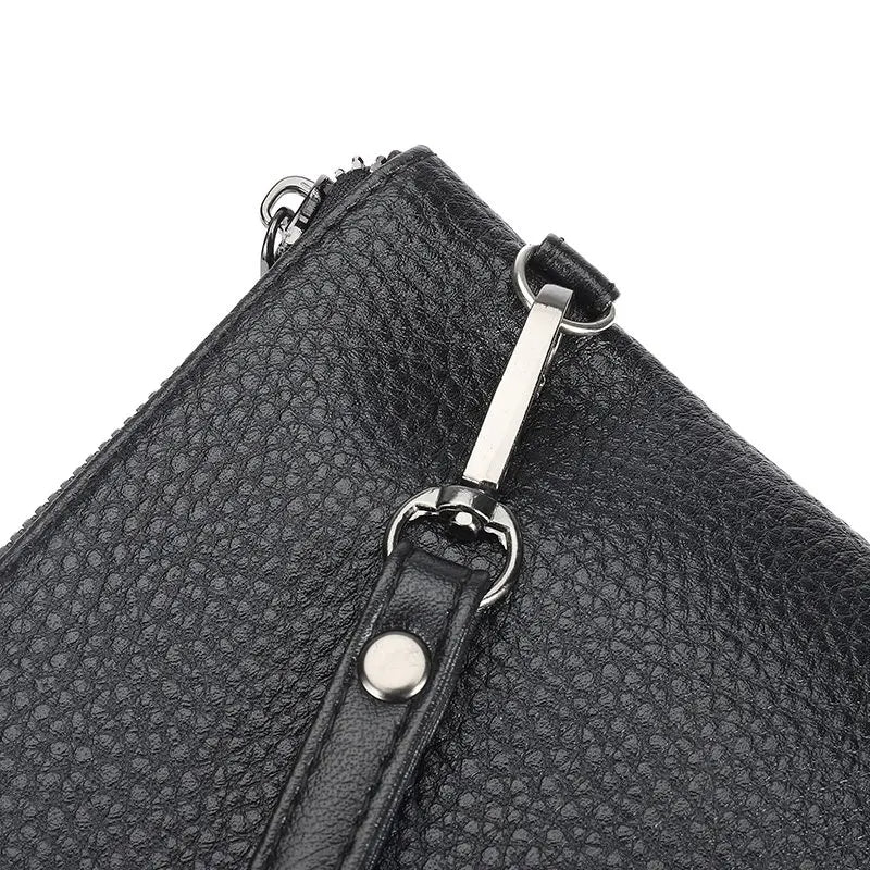 Pochette Mode souple en cuir PU pour hommes
