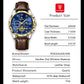 Montre de luxe ceinture cuir pour hommes