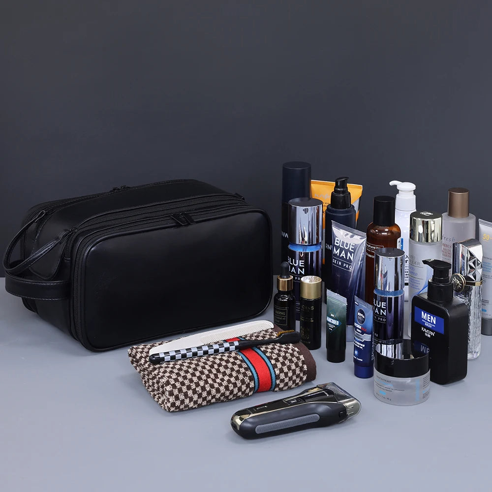 Trousse de luxe multi-poches pour hommes
