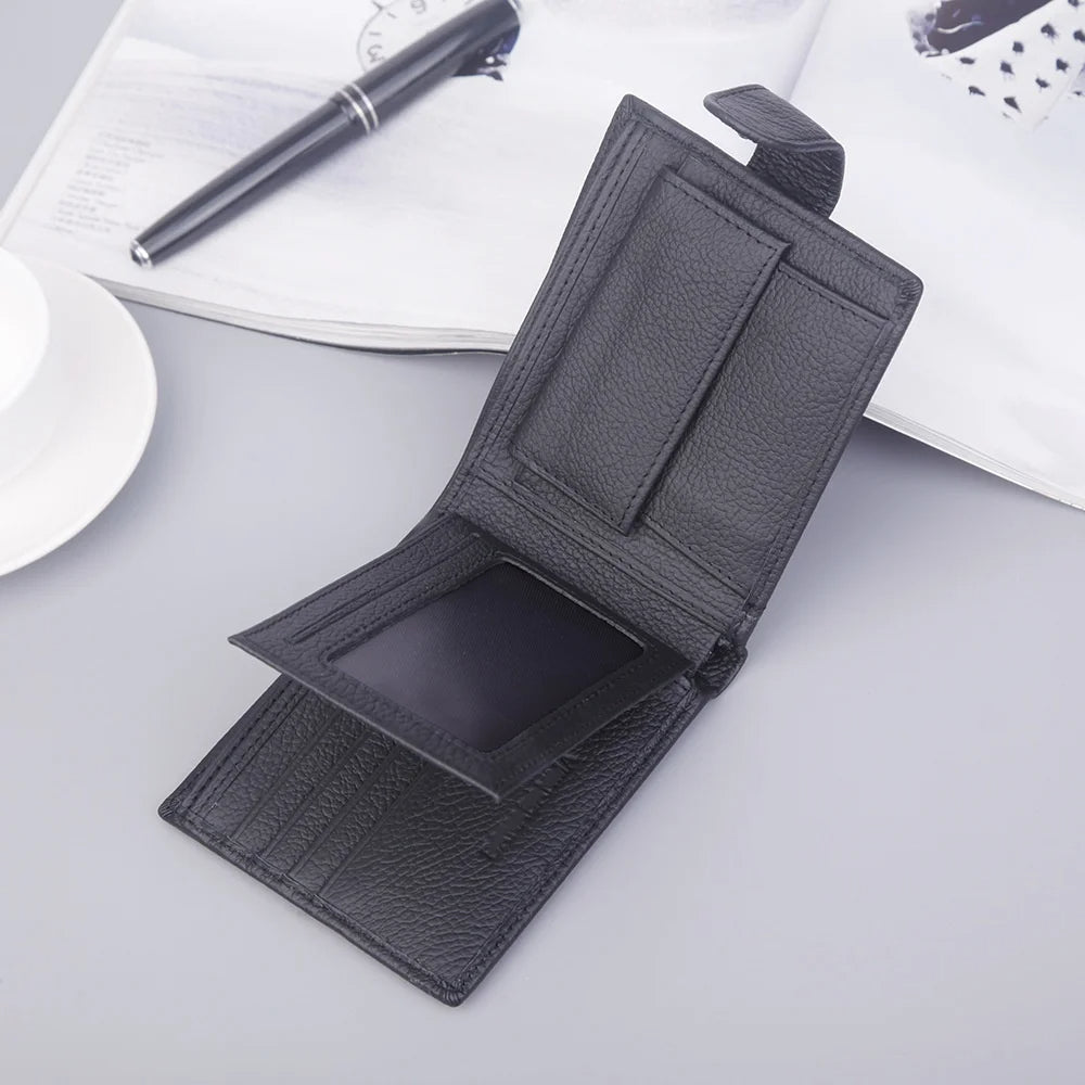 Portefeuille en cuir Pu pour hommes