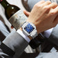 Montre carrée de luxe pour hommes