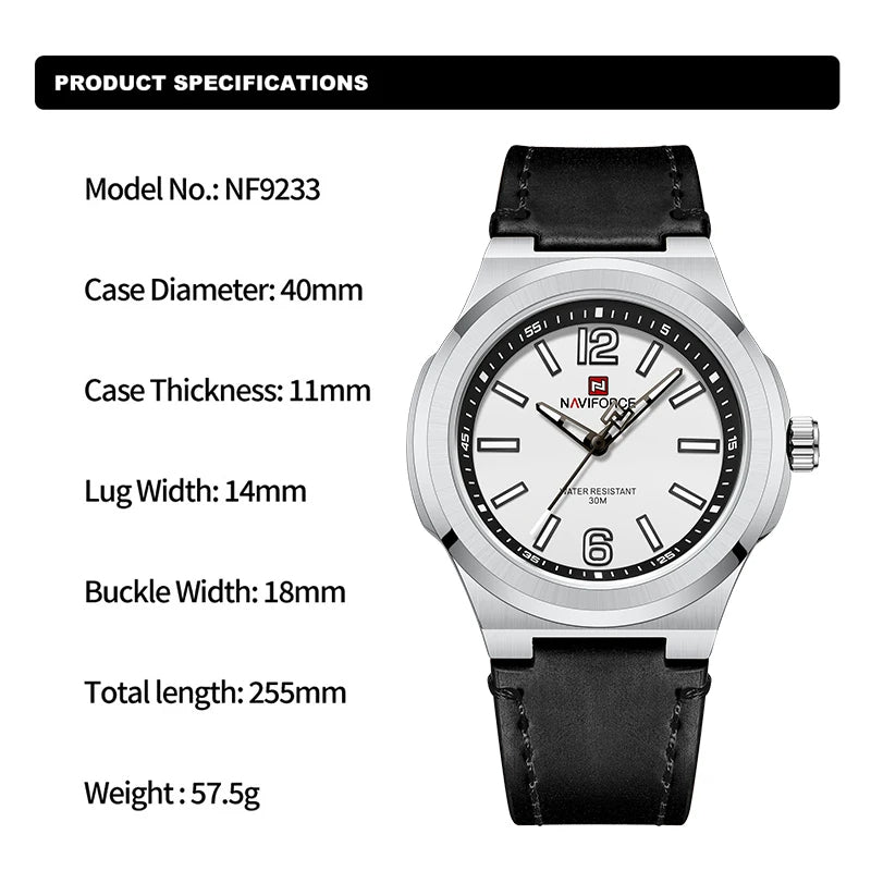 Montre mode classique pour hommes