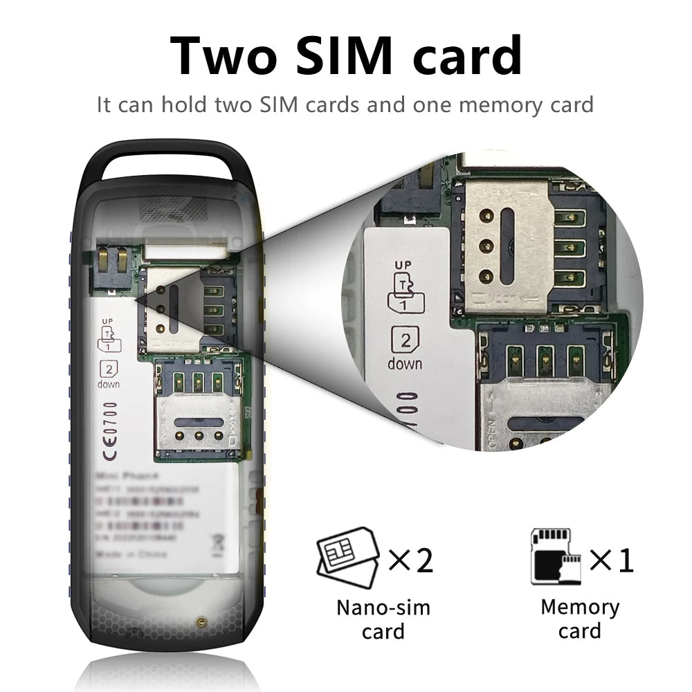 Mini téléphone portable 2 SIM