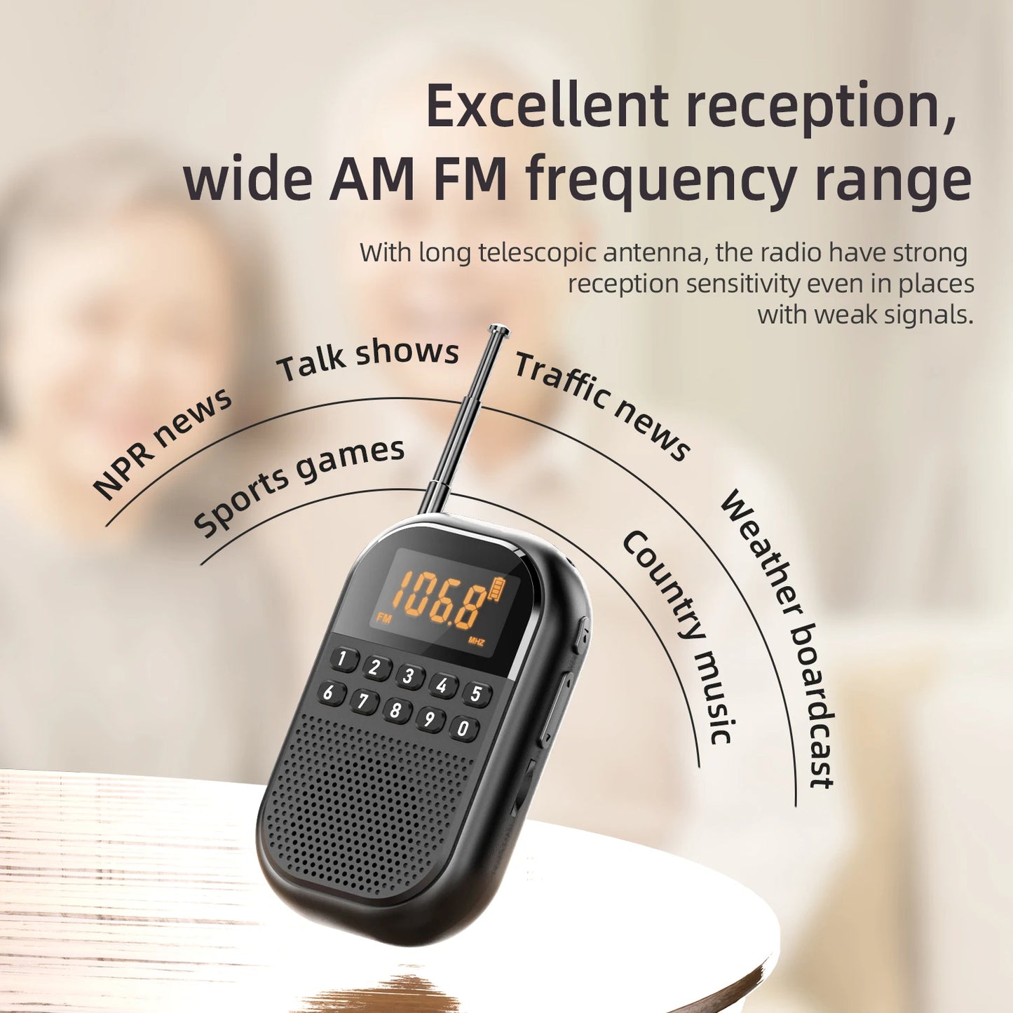 Radio AM FM Numérique Compacte