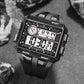 Montre numérique grand écran pour hommes