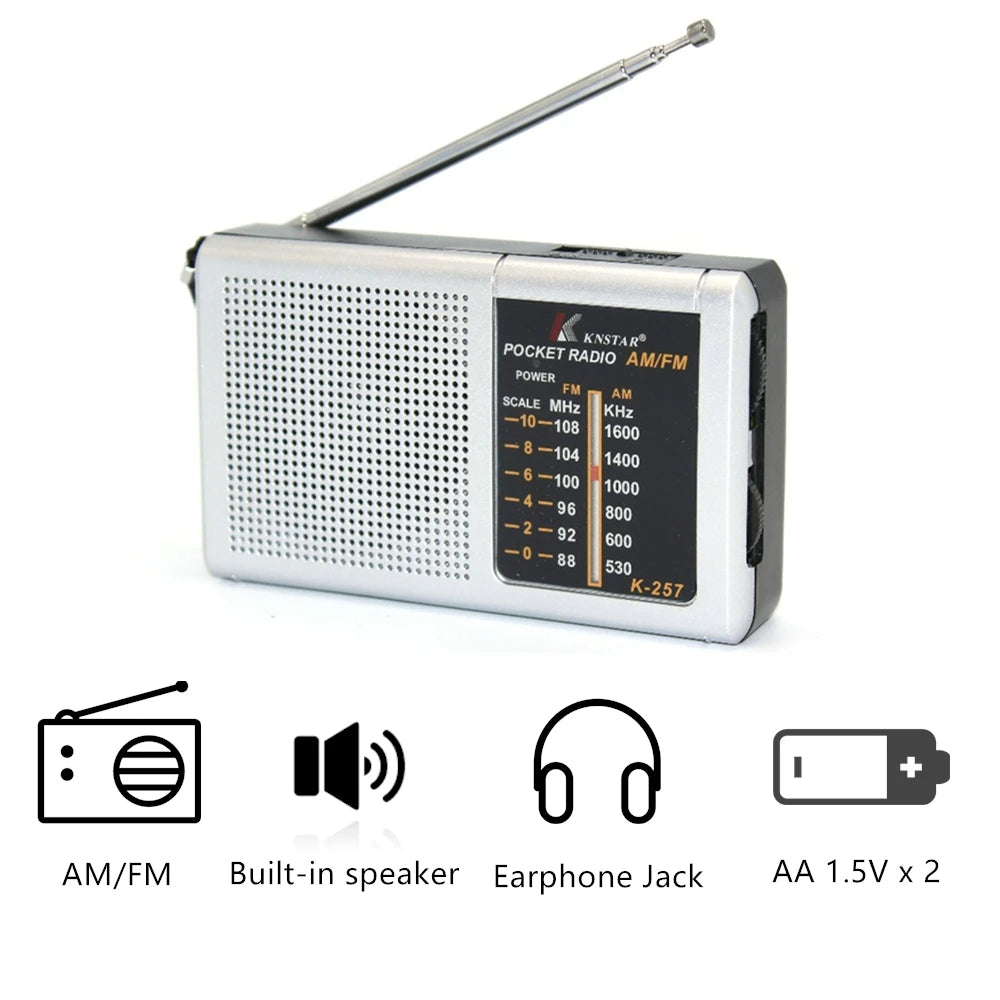 Radio FM rétro multifonctionnelle Portable