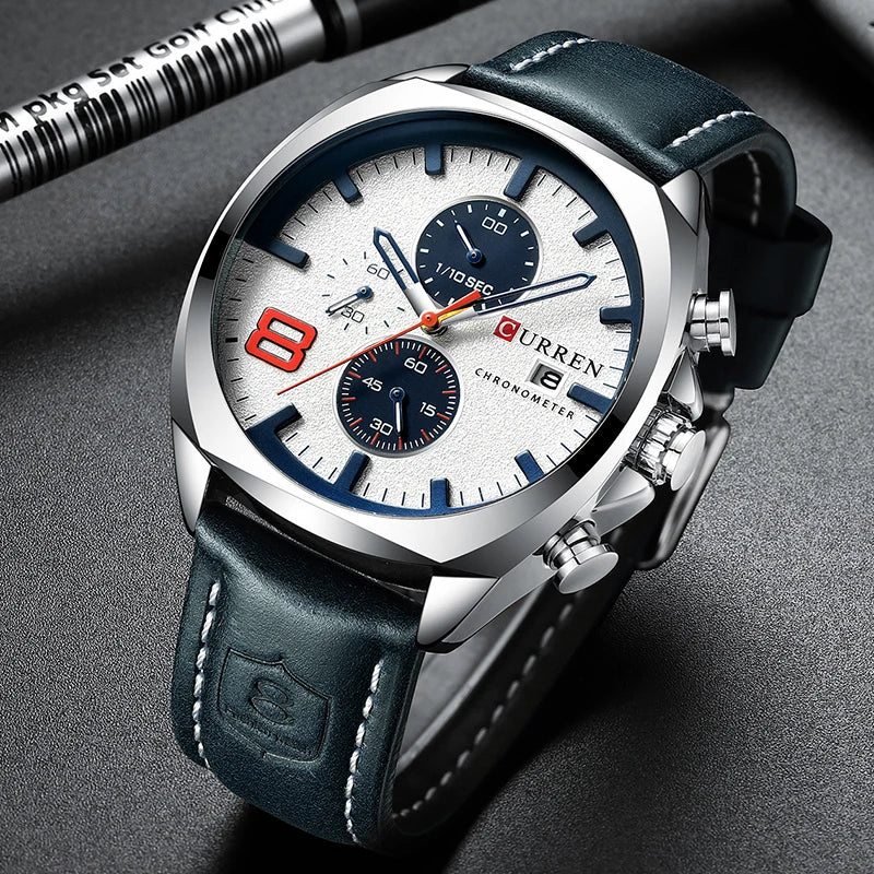 Montre chronographe de luxe pour hommes