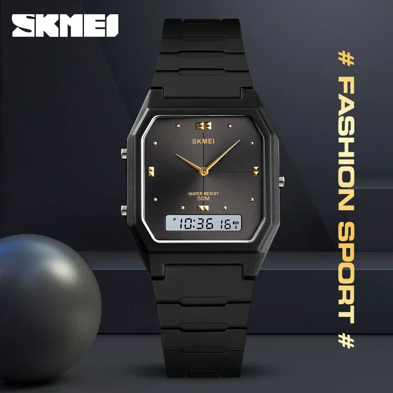 Montre Double Temps de luxe pour hommes