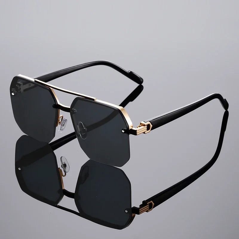 Lunettes de soleil carrée pour hommes