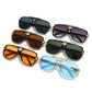 Lunettes de soleil carrées rétro pour hommes