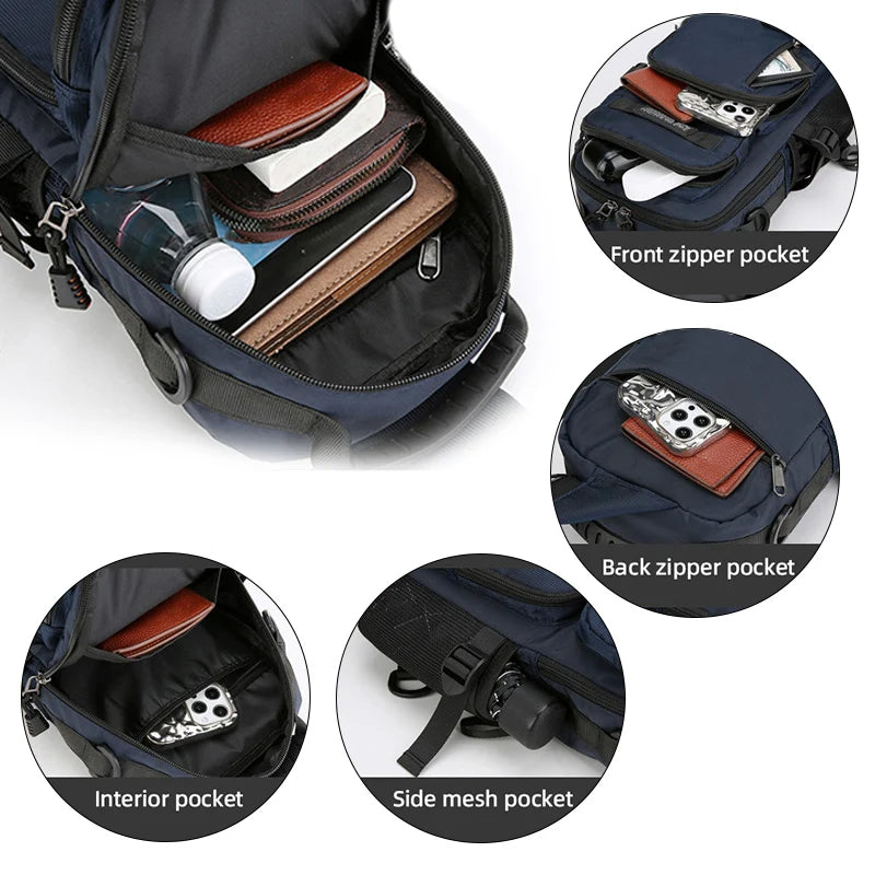 Sac à bandoulière multipoches pour hommes