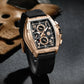 Montre d'affaires carrée pour hommes