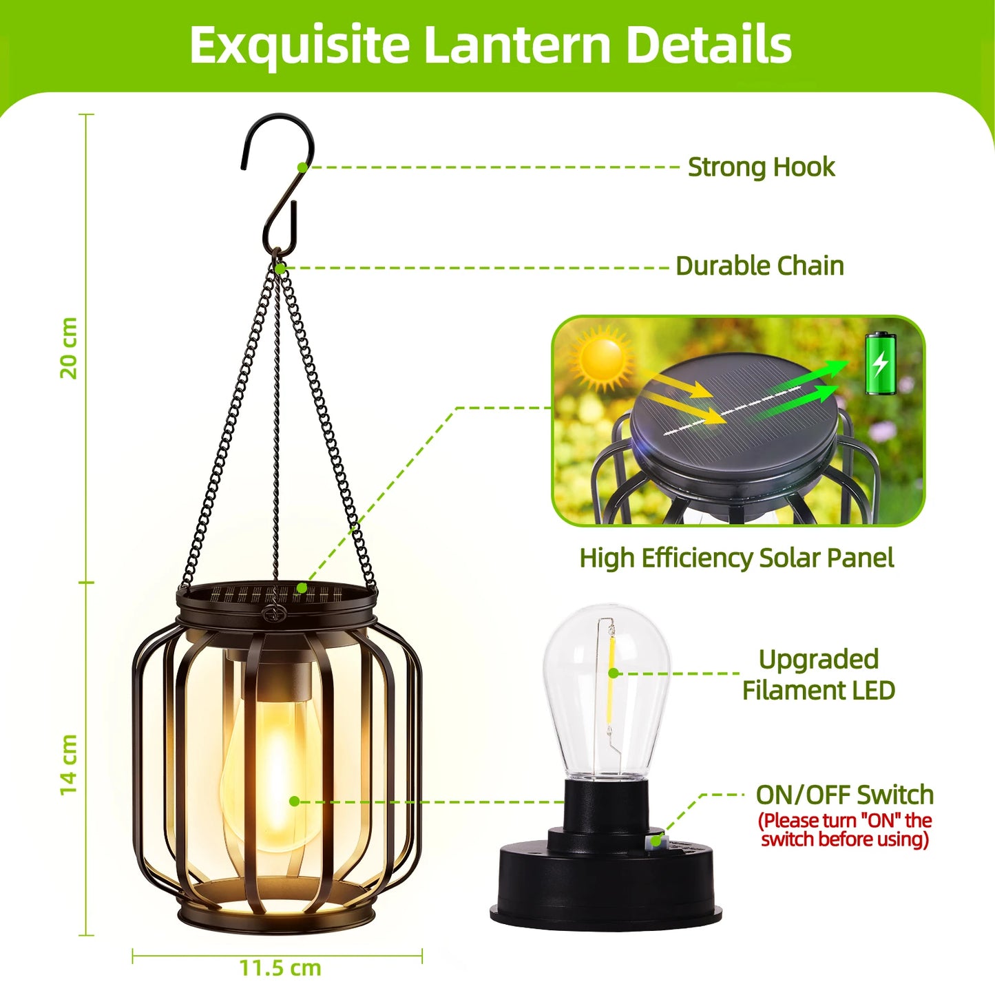 Lampe solaire décoration extérieur imperméable