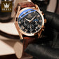 Montre de luxe en cuir pour hommes