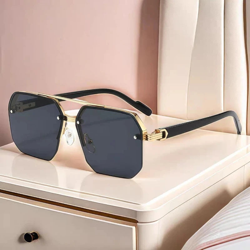 Lunettes de soleil carrée pour hommes