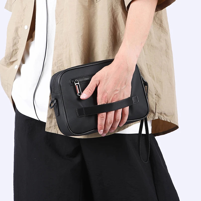 Sac à main en cuir PU souple pour hommes