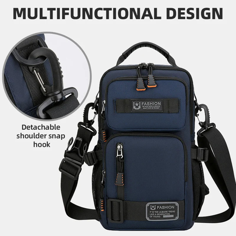 Sac à bandoulière multipoches pour hommes