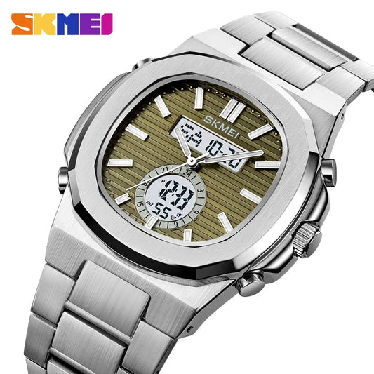 Montre numérique analogique pour hommes