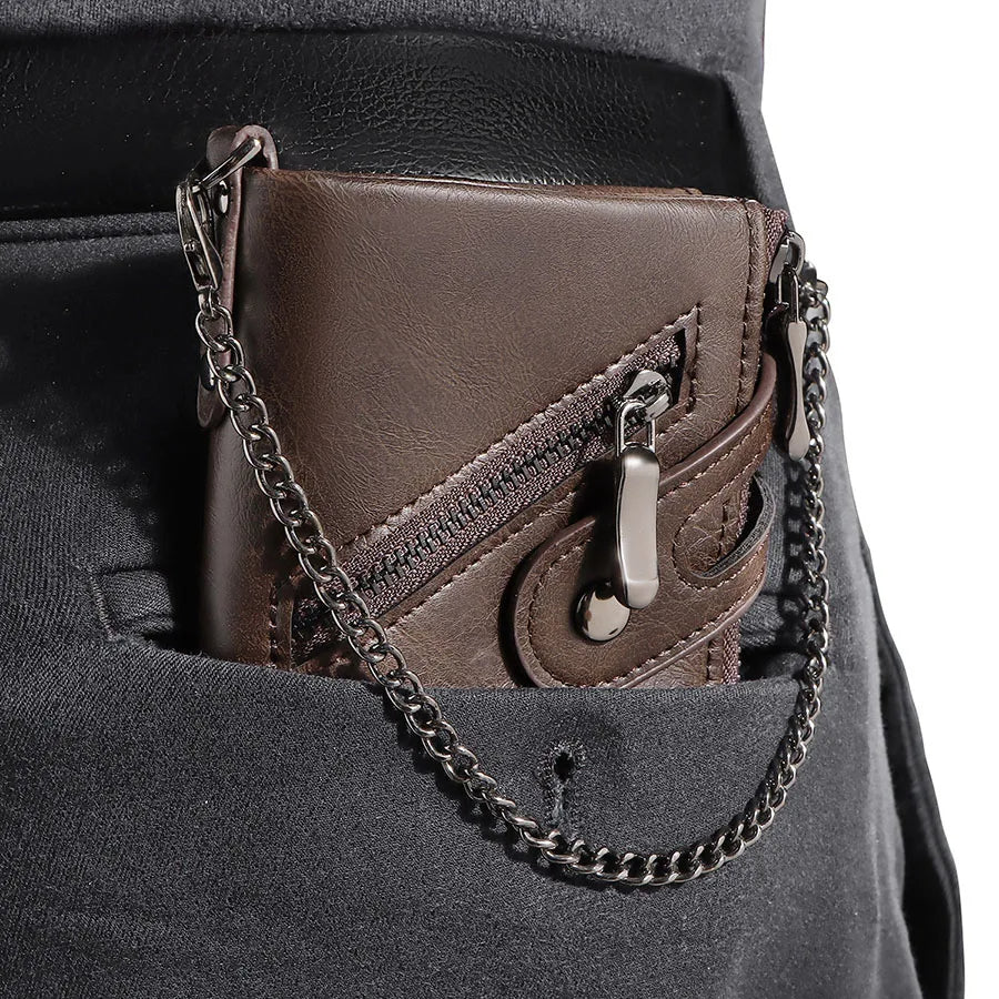 Portefeuille à chaîne pour hommes