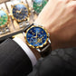 Montre de luxe ceinture cuir pour hommes