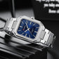 Montre d'affaires rectangulaire pour hommes