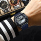 Montre carré électronique pour hommes