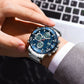 Montre numérique double affichage pour hommes