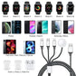 Câble de Charge Universel 4 en 2 pour Vos Appareils Mobiles