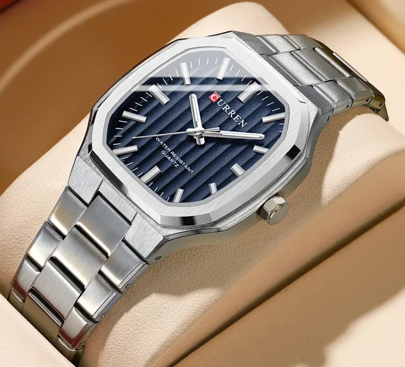 Montre cadran carrées pour hommes