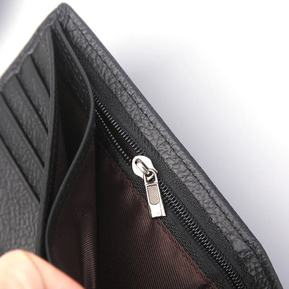Portefeuille en cuir Pu pour hommes