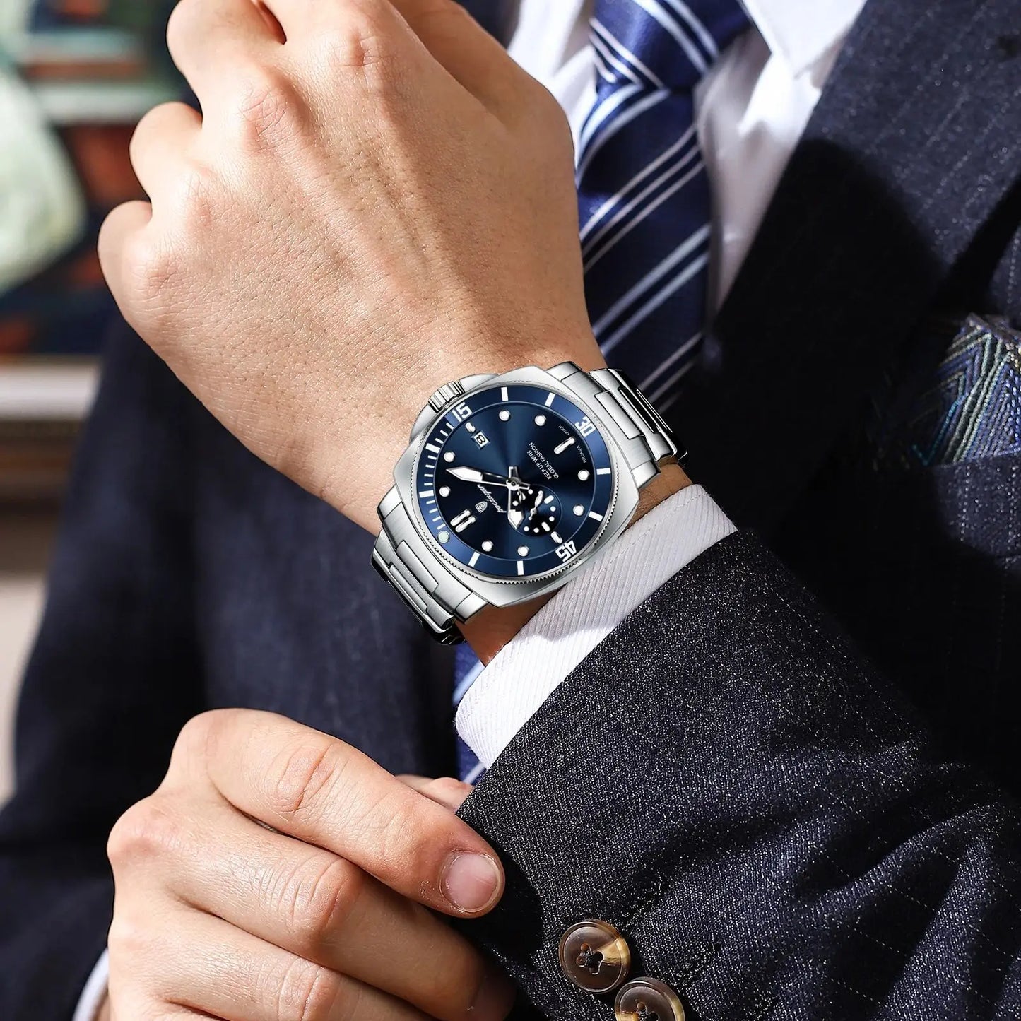 Montre-bracelet d'affaires pour hommes