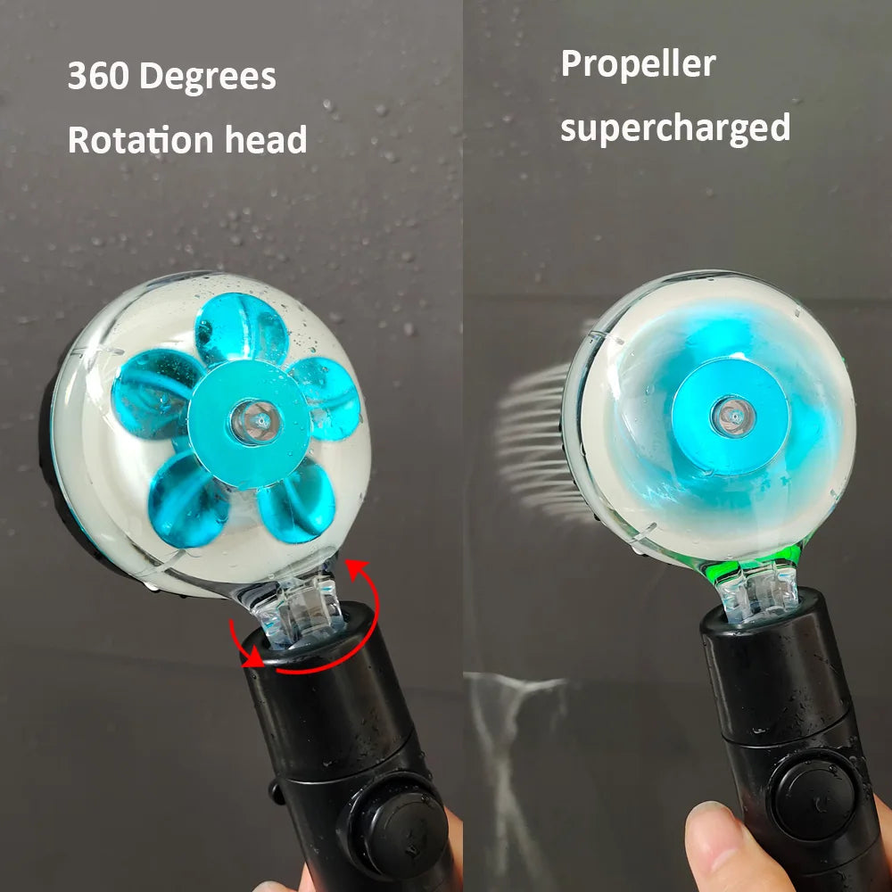 Pommeau de douche LED à affichage de la température