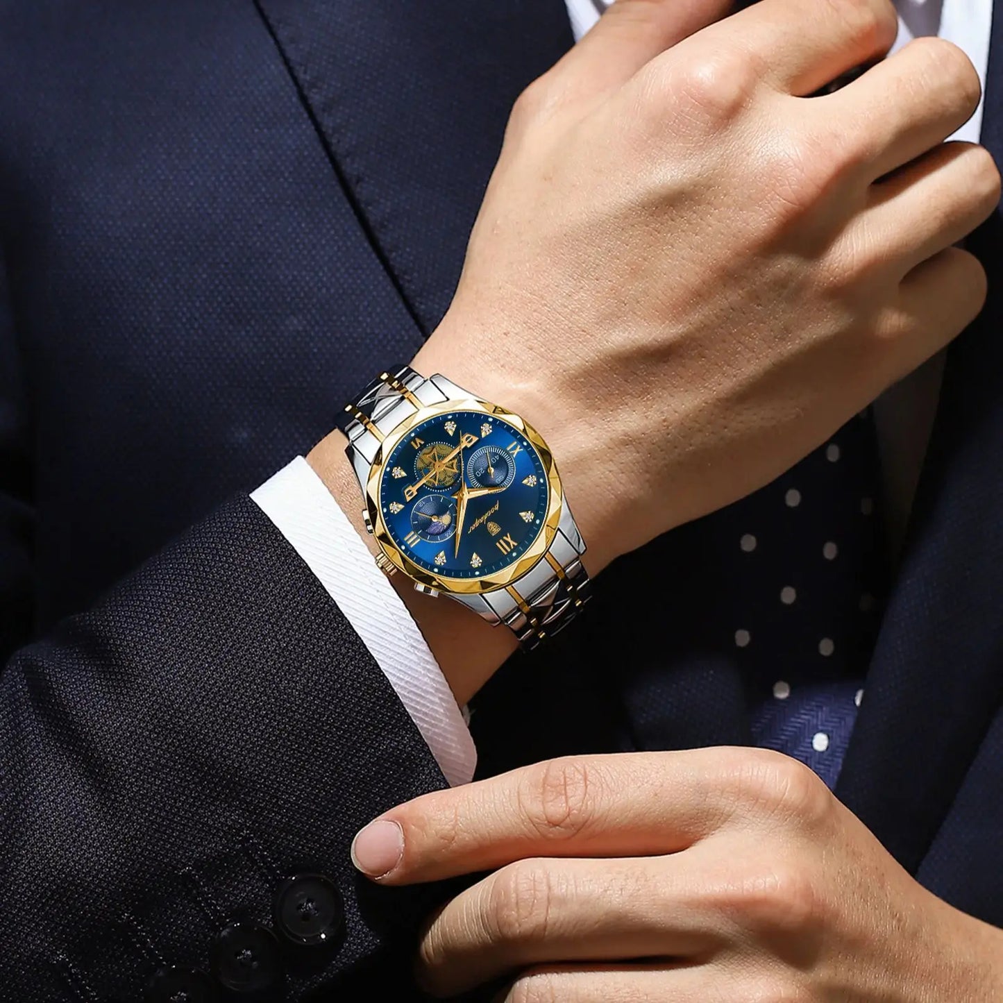 Montre chronographe de luxe pour hommes