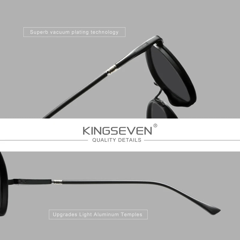 Lunettes de soleil à monture ronde pour hommes