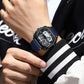 Montre carré électronique pour hommes