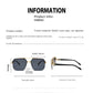 Lunettes de soleil carrée pour hommes