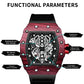 Montre-bracelet en silicone pour hommes