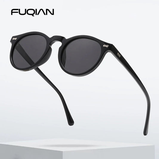Lunettes de soleil rondes rétro pour hommes