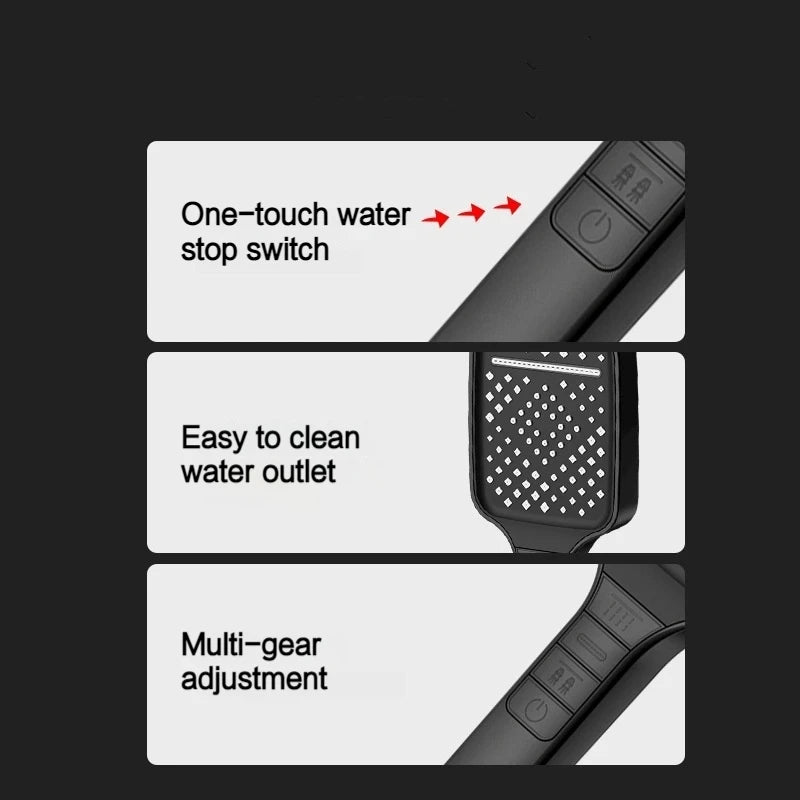 Pommeau de douche Haute pression réglable 7 Mode