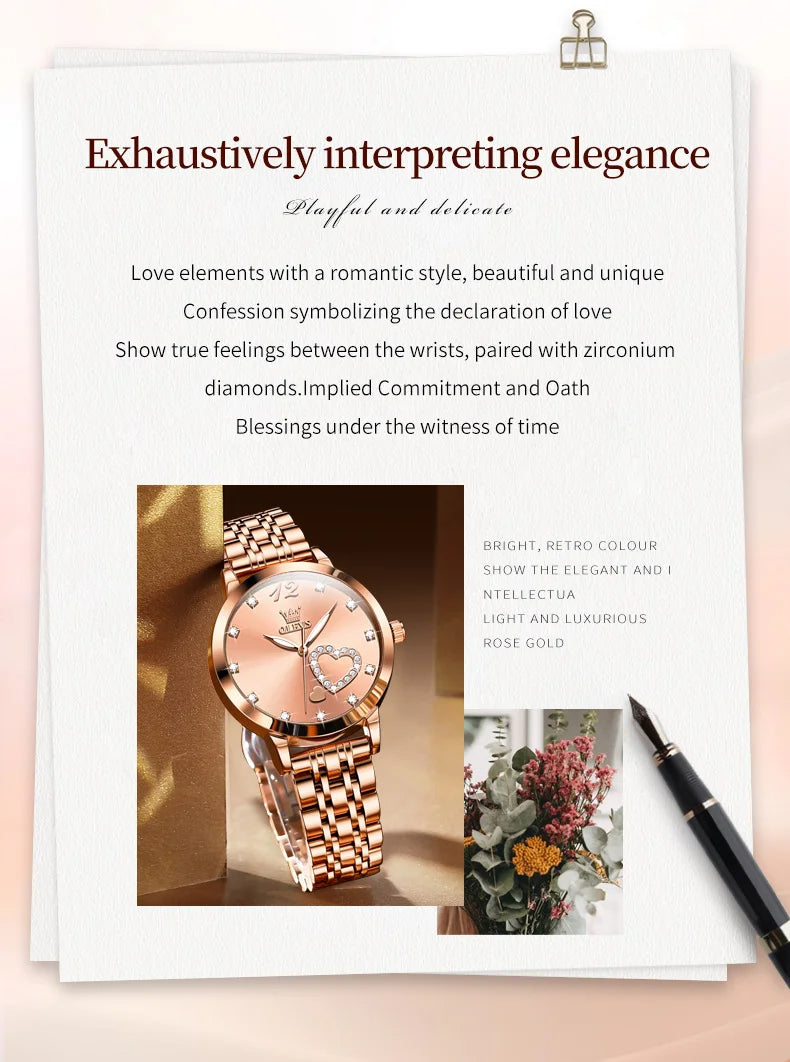 Montre mode élégant pour femmes