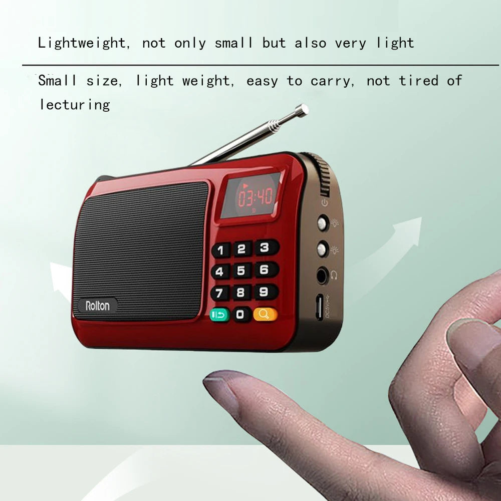 Radio FM portable avec écran LED
