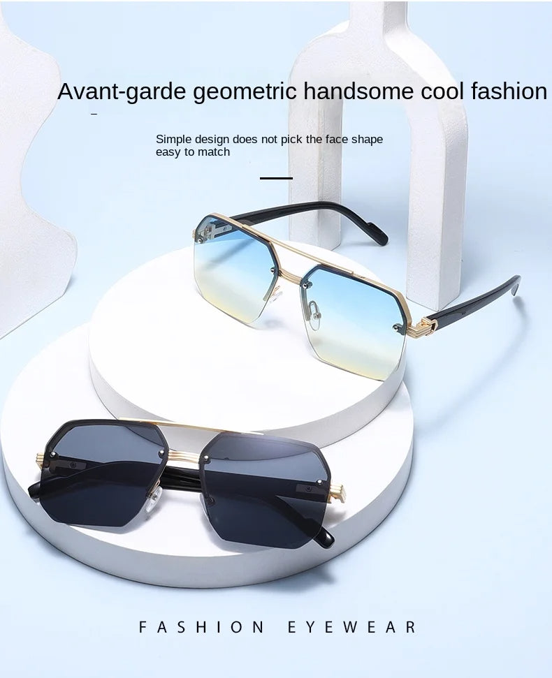 Lunettes de soleil carrée pour hommes