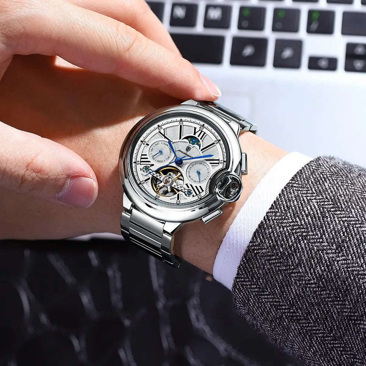 Montre de luxe Tourbillon Mécanique