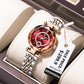 Montre brillante de luxe pour femme
