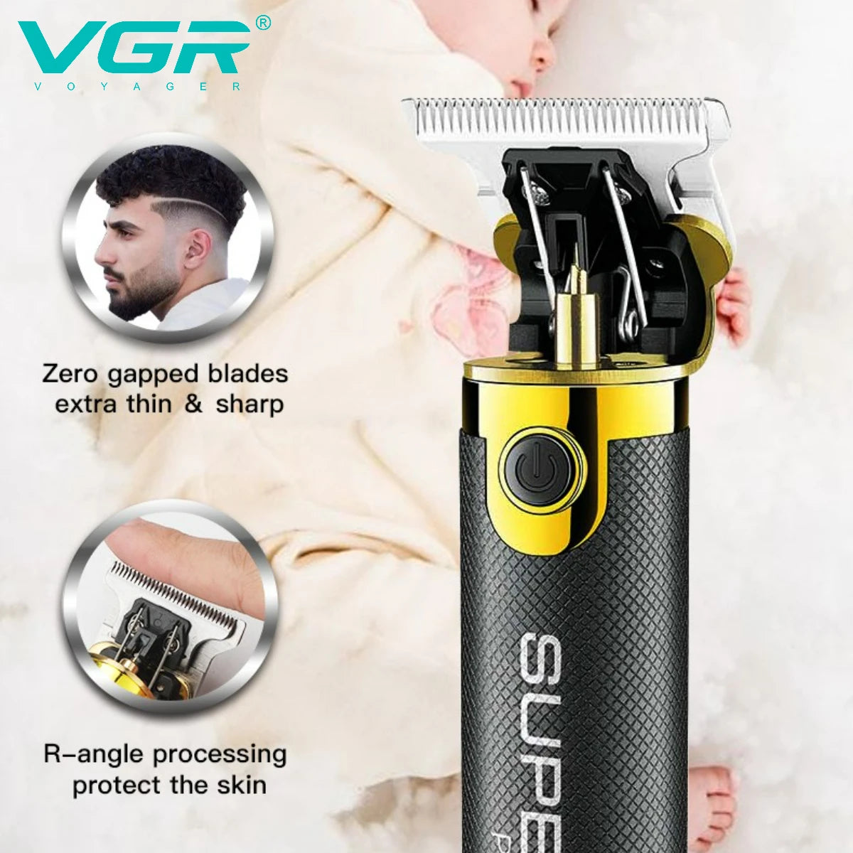 Tondeuse à cheveux professionnelle sans fil