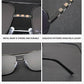 Lunettes de soleil carrées vintage pour hommes
