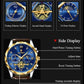 Montre de luxe ceinture cuir pour hommes