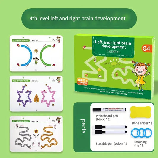 Un Livre d'apprentissage et d'écriture pour enfants (cahier vert)